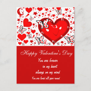 Cartes Pour Fêtes Annuelles Amour,Pour Toujours & Toujours_