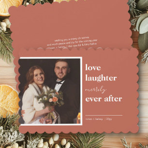 Cartes Pour Fêtes Annuelles Amour Rire Merveilleusement Jamais Après Mariage P