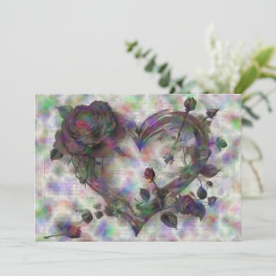 Cartes Pour Fêtes Annuelles Amoureux de poésie romantique Embrace intemporelle