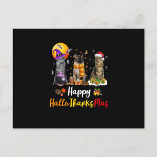 Cartes Pour Fêtes Annuelles Amoureux des chats Halloween Action de grâce Noël 