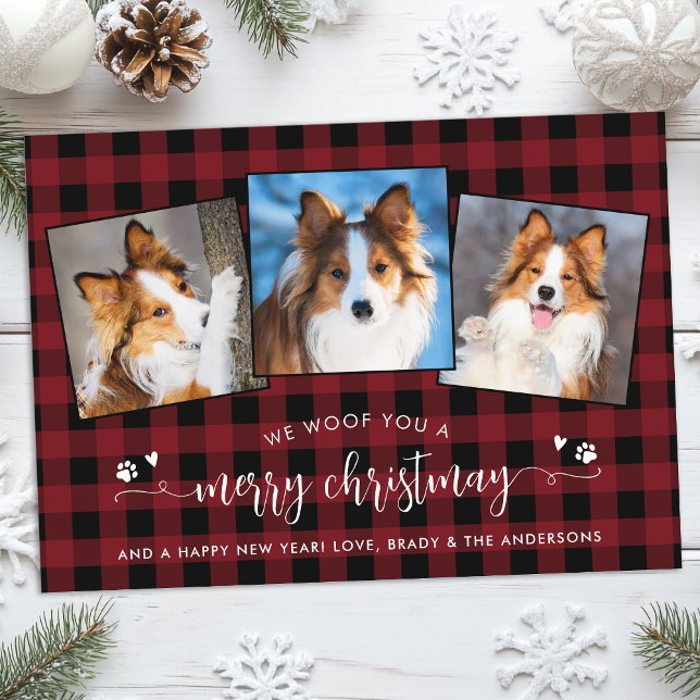 Cartes Pour Fêtes Annuelles Amoureux des chiens Personnalisé Animaux de compag (Créateur téléchargé)