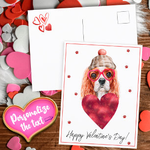 Cartes Pour Fêtes Annuelles Amoureux des chiens Valentine Cadeau Cavalier King