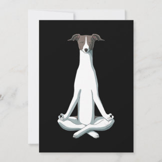 Cartes Pour Fêtes Annuelles Amoureux des chiens | Yoga Italien Greyhound