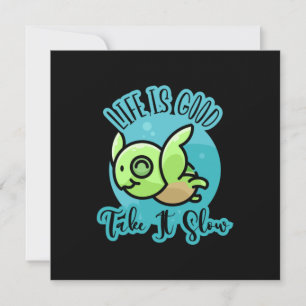 Cartes Pour Fêtes Annuelles Amoureux des Tortues La Vie Est Belle Avec Une T