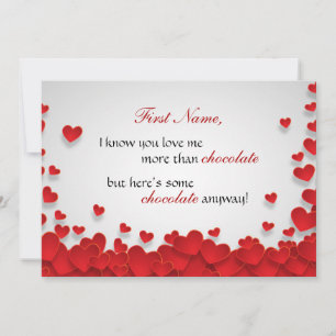 Cartes Pour Fêtes Annuelles Amoureux du chocolat drôle Saint Valentin