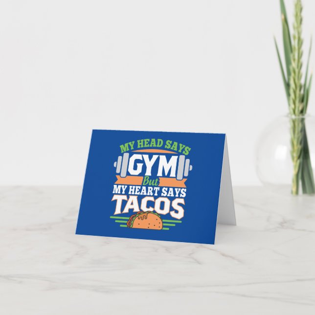 Cartes Pour Fêtes Annuelles Amoureux Taco Lover (Devant)