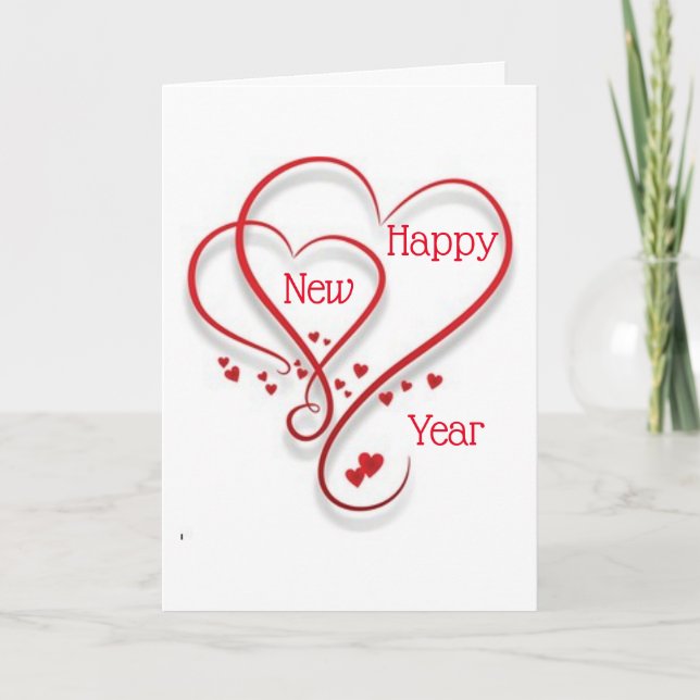 CARTES POUR FÊTES ANNUELLES ***AMOUREZ-VOUS** & FÊTEZ AUSSI ! NOUVEL AN (Devant)