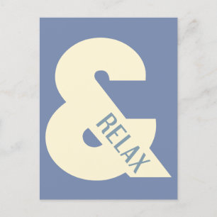 Cartes Pour Fêtes Annuelles Ampersand Relax Minimaliste