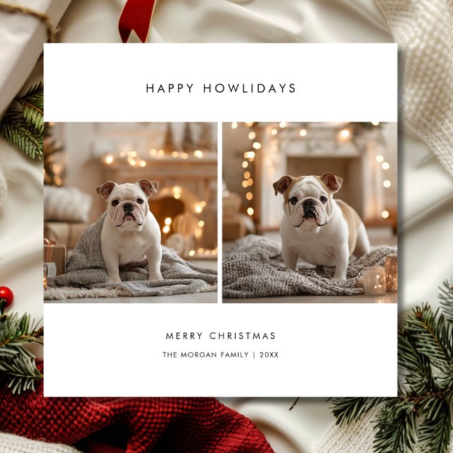 Cartes Pour Fêtes Annuelles Amusant animal de compagnie heureux Howlidays Chie (Créateur téléchargé)