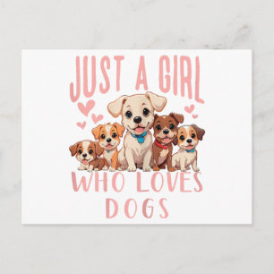 Cartes Pour Fêtes Annuelles Amusant Chiot Mignon Amoureux Des Chiens - Juste U
