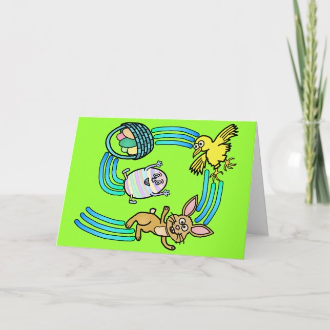 Cartes Pour Fêtes Annuelles Amusant jeu de Pâques de Nor'Easter (Devant)