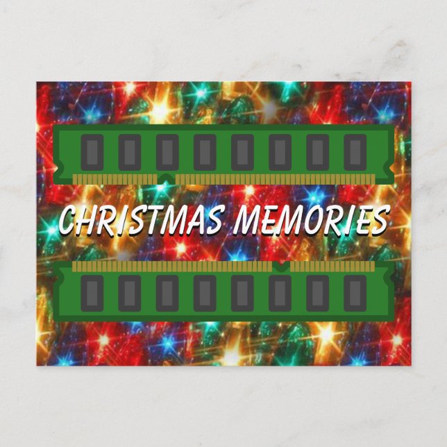 Cartes Pour Fêtes Annuelles Amusant jeu de souvenirs de Noël (Devant)