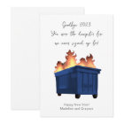 Amusant Joyeux Nouvel An Feu de Dumpster