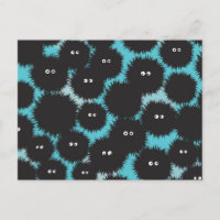 Amusant monstres noirs moelleux