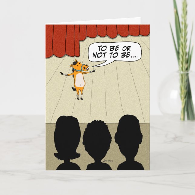 Cartes Pour Fêtes Annuelles Amusant Petit Cheval Jouer Heureuse Sainte-Valenti (Devant)