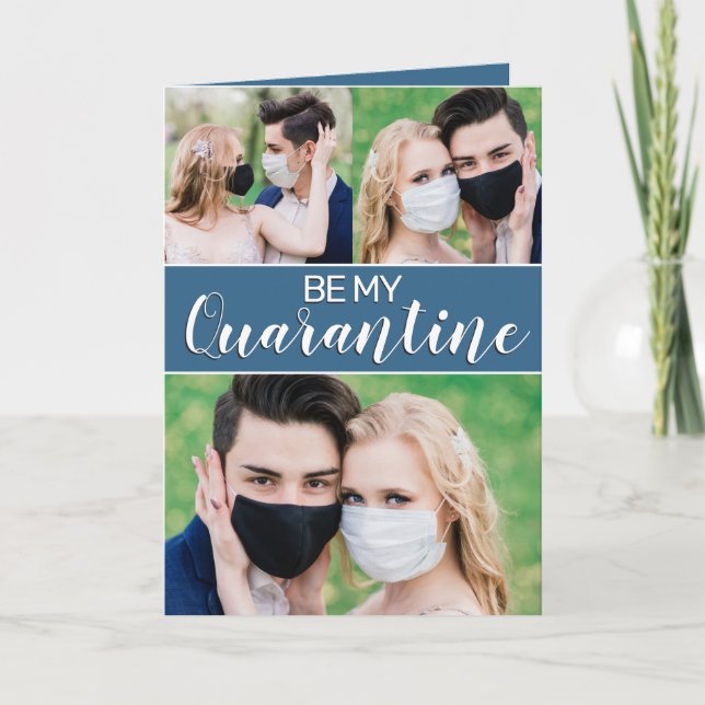Cartes Pour Fêtes Annuelles Amusant soit ma quarantaine 2021 Valentine coutume (Devant)