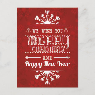 Cartes Pour Fêtes Annuelles Amusant style rétro Joyeux voeux de Noël