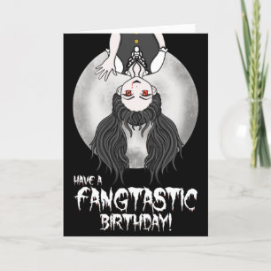 Cartes Pour Fêtes Annuelles Amusant Vampire Halloween Anniversaire