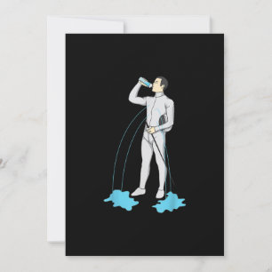 Cartes Pour Fêtes Annuelles Amusante clôture après l'entraînement mignon Fence