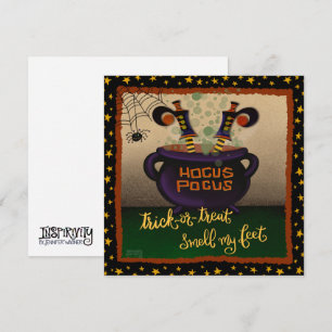 Cartes Pour Fêtes Annuelles Amusante sorcière odorer mes pieds Halloween Inspi