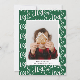Cartes Pour Fêtes Annuelles amusement coloré une photo famille noël