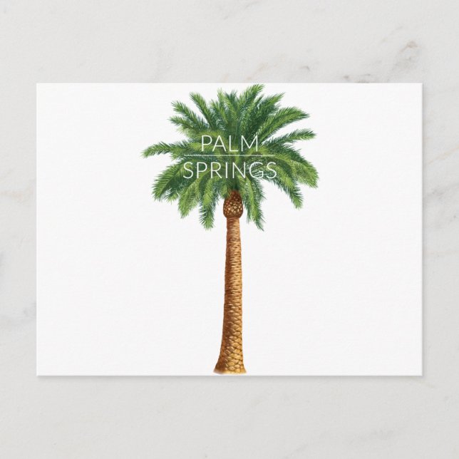 Cartes Pour Fêtes Annuelles Amusement d'été de vacances de Palm Springs de (Devant)