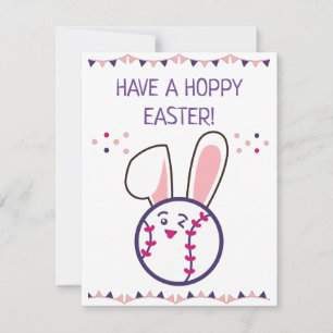 Cartes Pour Fêtes Annuelles Amusez-vous avec un bon ballon de baseball de Pâqu