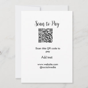 Cartes Pour Fêtes Annuelles Analyser pour payer scanner code QR ajouter des dé