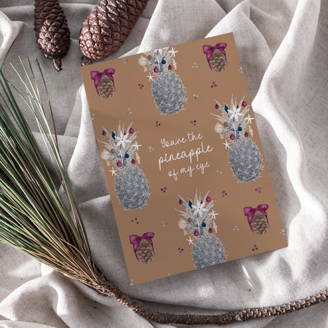Cartes Pour Fêtes Annuelles Ananas de mon oeil, Plum de sucre plat (Créateur téléchargé)