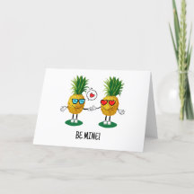 Ananas personnalisé Emoji amour couple