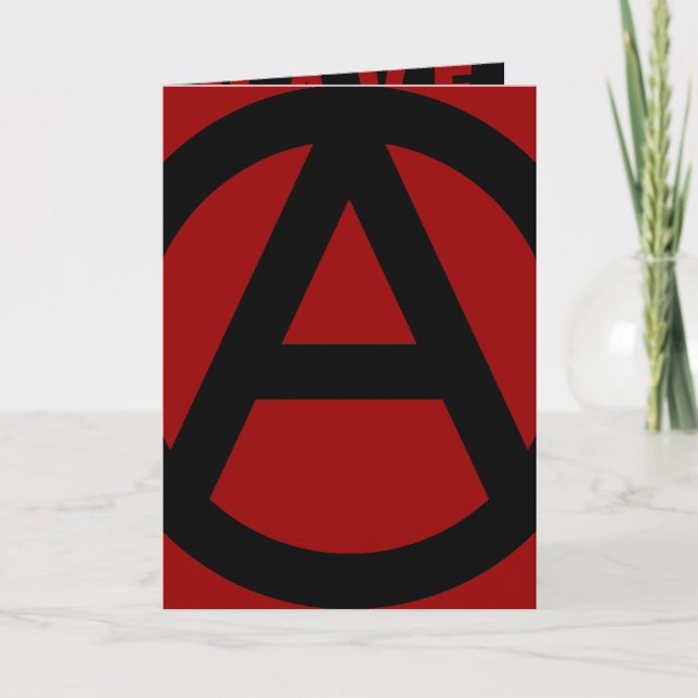 Cartes Pour Fêtes Annuelles Anarchy (Devant)