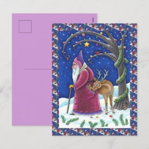 CARTES POUR FÊTES ANNUELLES ANCIEN MONDE BELSNICKLE & HUNGRY REINDEER, NOËL