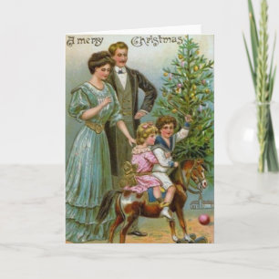 Cartes Pour Fêtes Annuelles Ancien Noël de mode