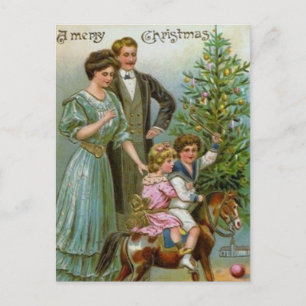 Cartes Pour Fêtes Annuelles Ancien Noël de mode