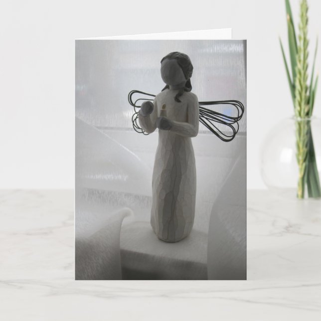 Cartes Pour Fêtes Annuelles Ange (Devant)