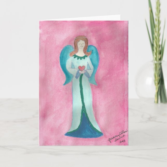 Cartes Pour Fêtes Annuelles ange de guérison... par paon (Devant)