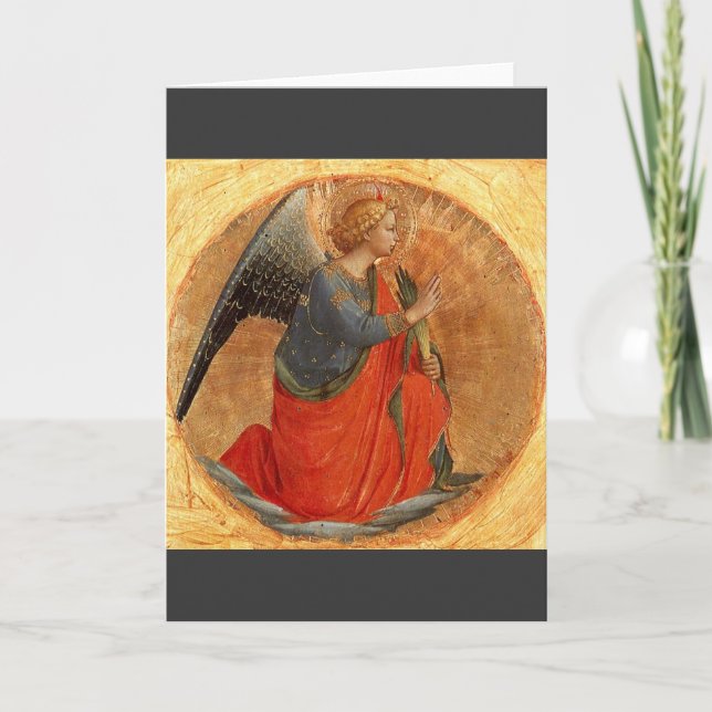 Cartes Pour Fêtes Annuelles Ange de l'annonce c1437 (Devant)