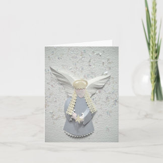 Cartes Pour Fêtes Annuelles "Ange de neige "