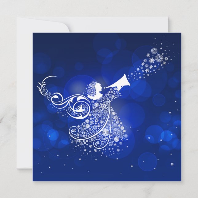 Cartes Pour Fêtes Annuelles Ange de Noël (Devant)