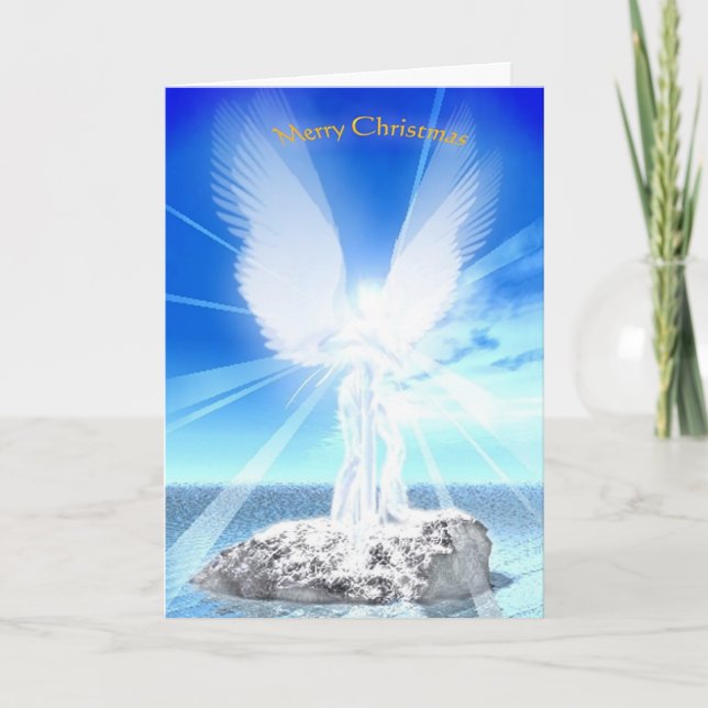 Cartes Pour Fêtes Annuelles Ange de Noël (Devant)