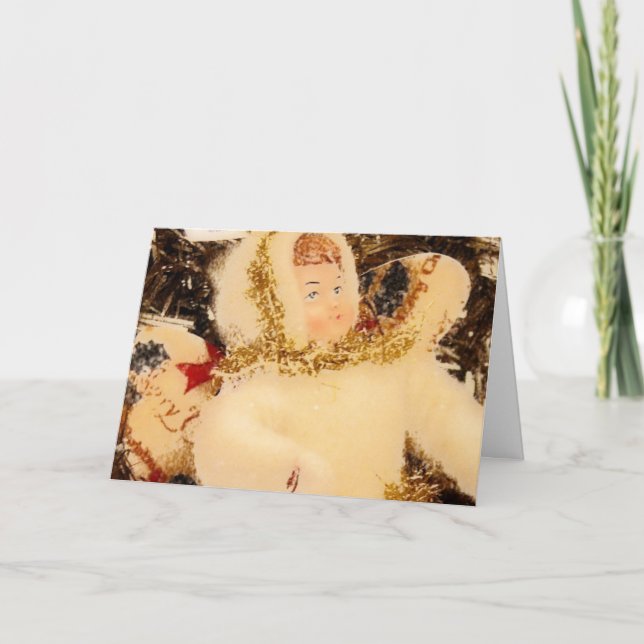 Cartes Pour Fêtes Annuelles Ange de Noël (Devant)