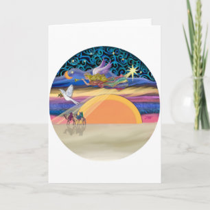 Cartes Pour Fêtes Annuelles Ange de Noël - Ajoutez Votre Animal de Compagnie