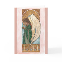 Ange de Noël Art Nouveau avec bougie