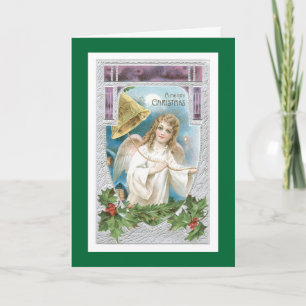 Cartes Pour Fêtes Annuelles Ange de Noël avec Bell