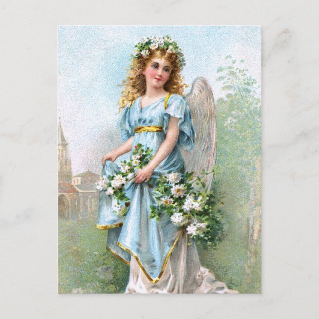 Cartes Pour Fêtes Annuelles Ange de Pâques (Devant)