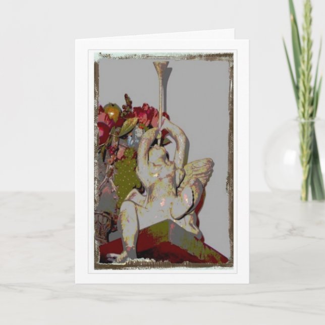 Cartes Pour Fêtes Annuelles Ange des Fêtes l (Devant)
