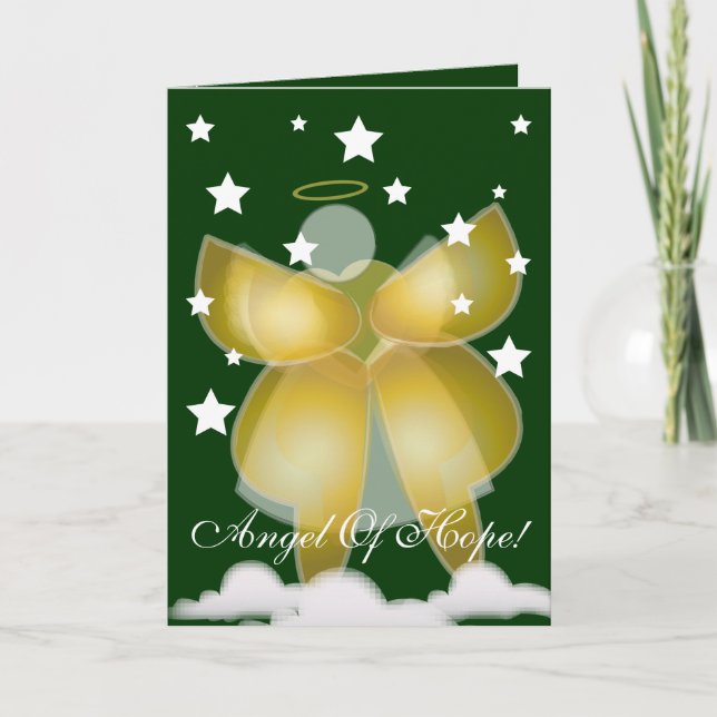 Cartes Pour Fêtes Annuelles Ange d'espoir ! - Personnaliser (Devant)