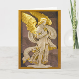 Cartes Pour Fêtes Annuelles Ange d'or