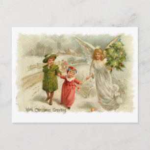 Cartes Pour Fêtes Annuelles Ange guide