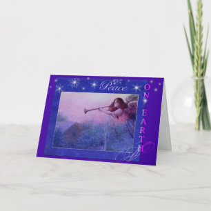 Cartes Pour Fêtes Annuelles Ange illustré Noël magique